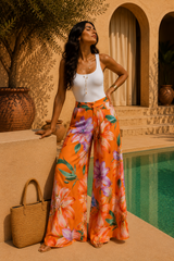 Pantalone fiorato