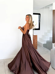 Long silk dress