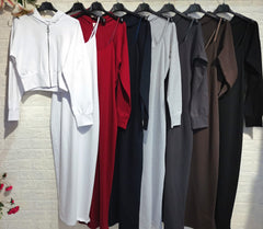 Sweatshirt and dress set