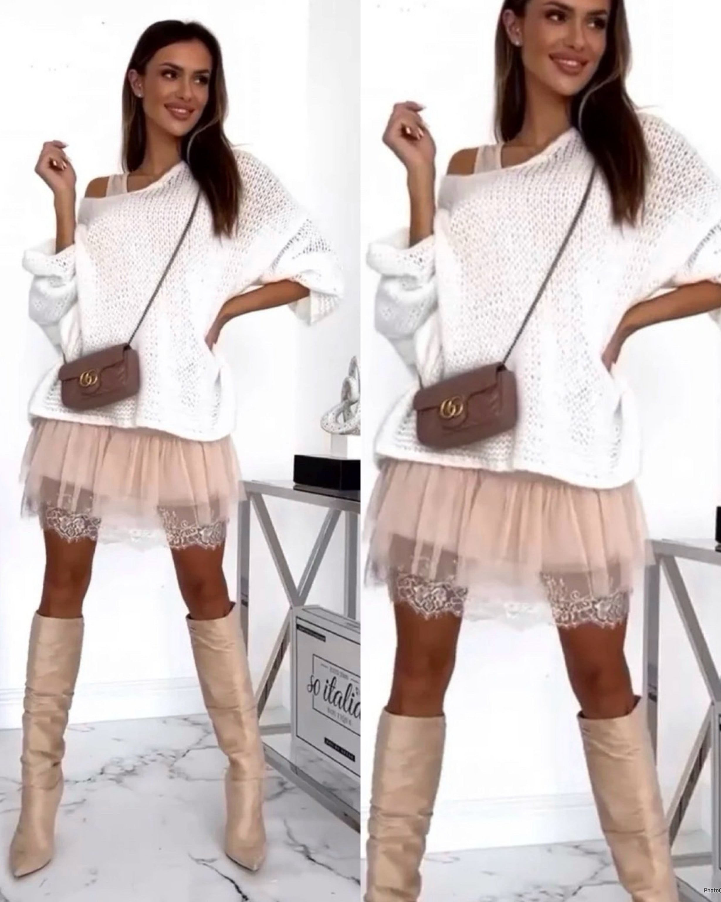 Complete shirt and lace tank top