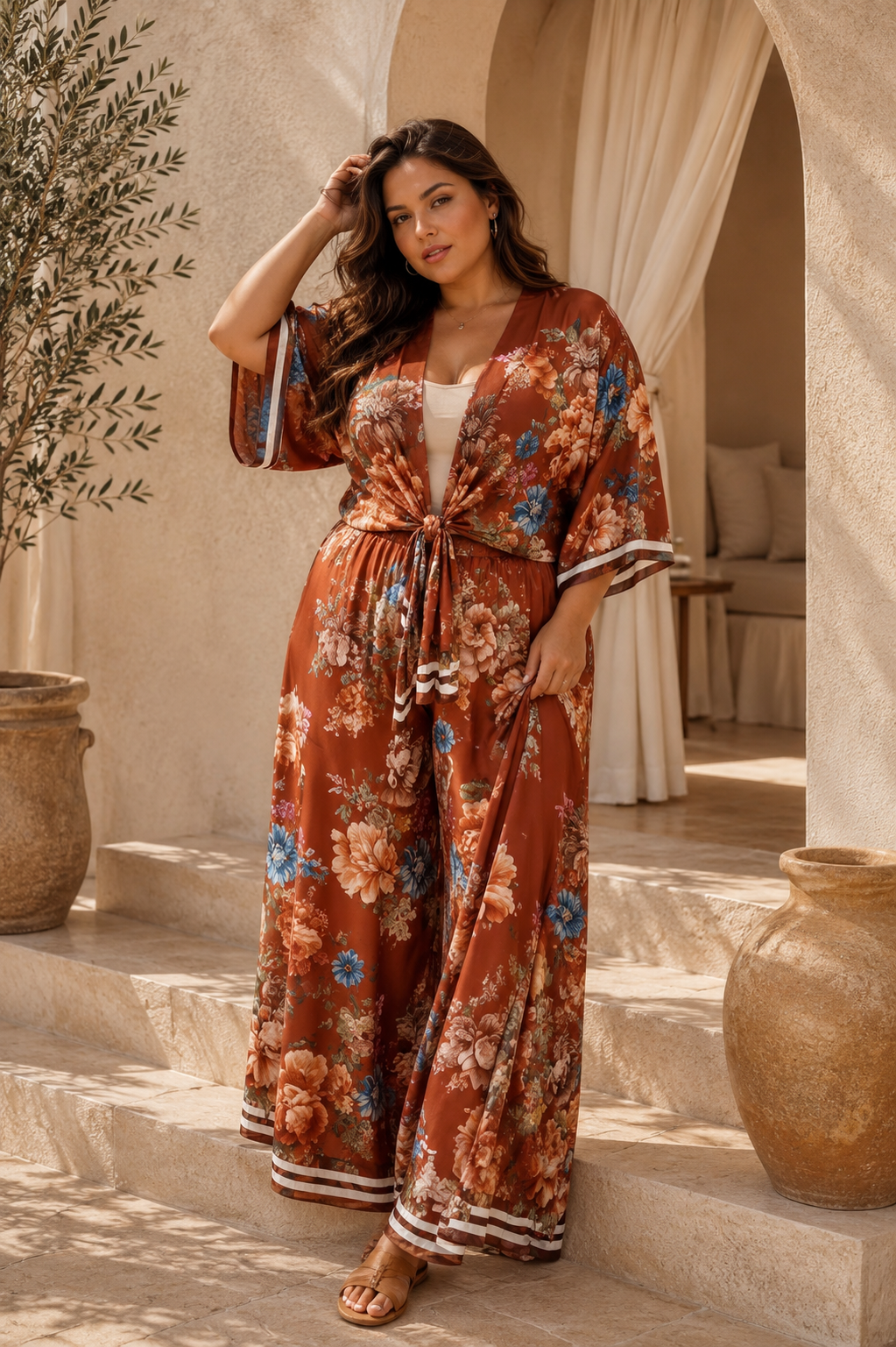 Set Curvy kimono