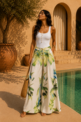 Pantalone fiorato