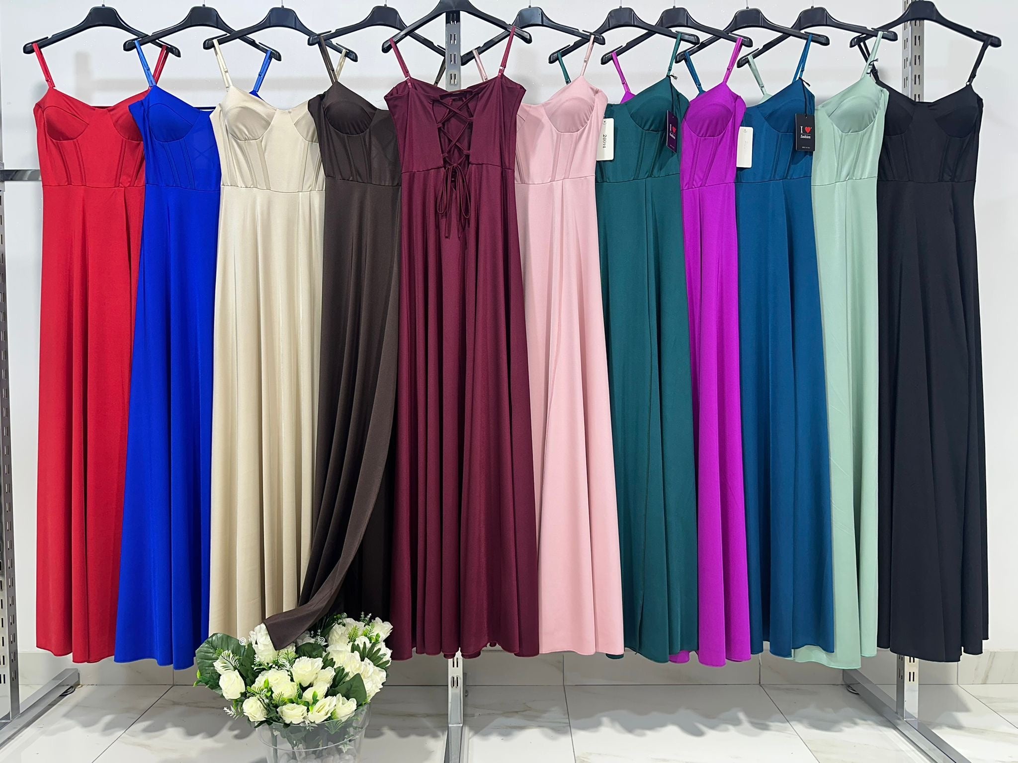 Long silk dress