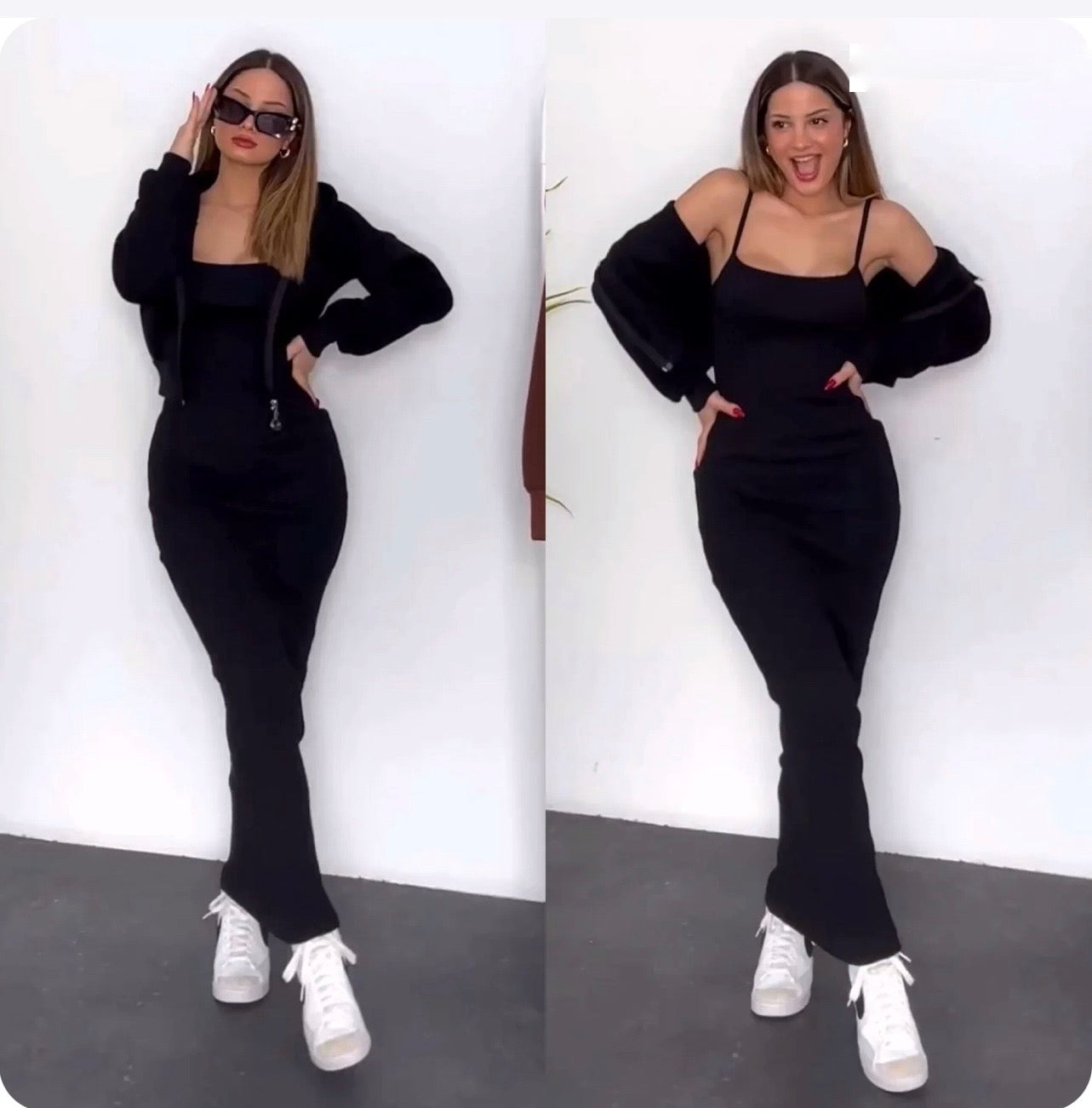 Sweatshirt and dress set
